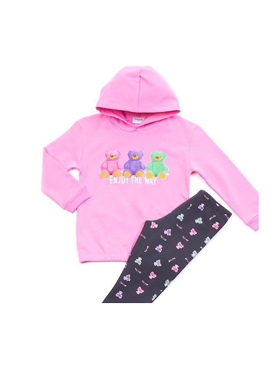 Trax Kinder Set mit Leggings Winter 2Stück Rosa