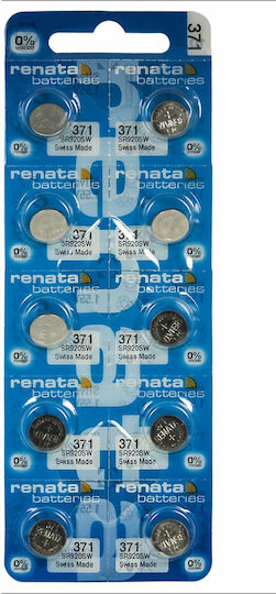 Rayovac 371 SR920SW Batterien Silber-Oxid für Uhren SR69 1.55V 10Stück