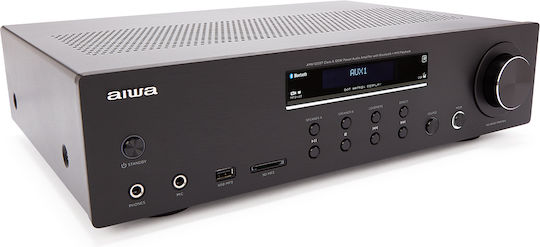 Aiwa AMU-120BT Усилвател на мощност Hi-Fi усилвател Stereo 120W/4Ω 60W/8Ω AMU-120BTBK Черен