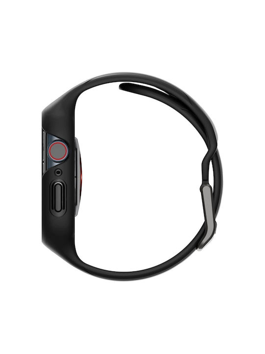 Spigen Liquid Air Pro Θήκη Σιλικόνης σε Μαύρο χρώμα για το Apple Watch 45mm