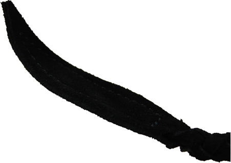 Zado Single Tail Leather Whip Bici în Culoare Negru