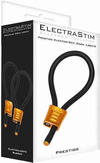 Electrastim Prestige Adjustable Cock Ring pentru Electro-stimulare în Culoare Auriu 2buc