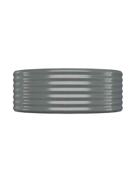 vidaXL Planter Box Metallic Gray 507x100x36cm.