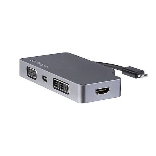 StarTech USB-C Docking Station with HDMI/DisplayPort Silver (CDPVDHDMDP2G)