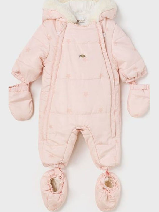 Mayoral Ecofriends Baby Bodysuit for Going Out Long-Sleeved Pink