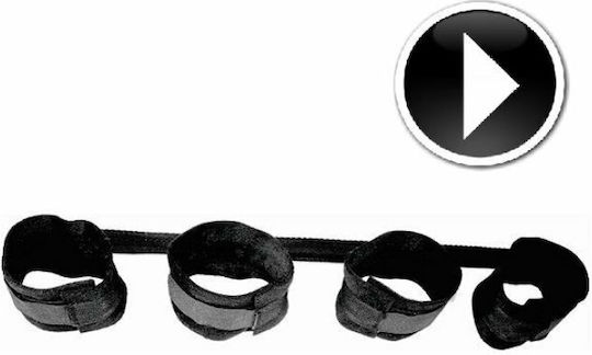 Sportsheets Spread The Love Bar Immobilization Straps in Black Color
