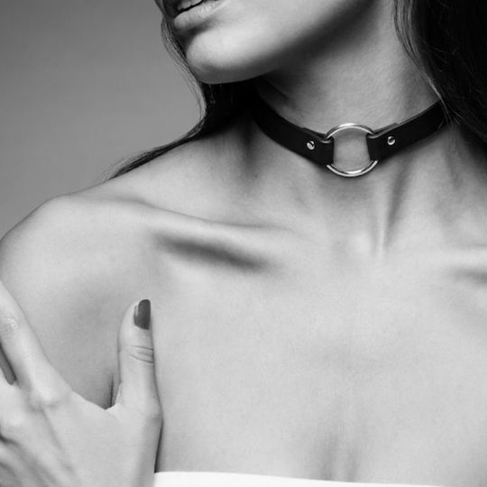 Bijoux Indiscrets Maze Single Choker Κολάρο σε Μαύρο Χρώμα