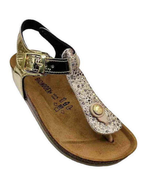 Meridian Kinder Sandalen Gold