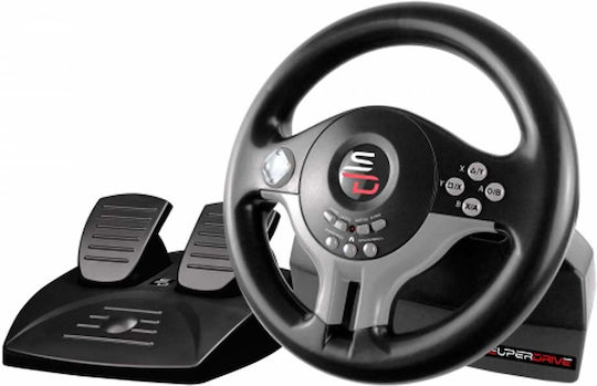 Subsonic Superdrive Wheel SV200 Volan cu Pedale pentru PC / PS4 / Switch / XBOX One cu 180° Grade de Rotire
