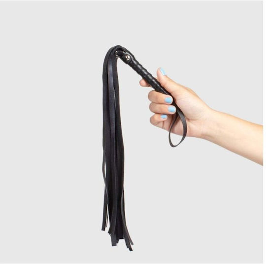Secretplay BDSM Playing Kinky Whip Black Bondage Whip in Black Color