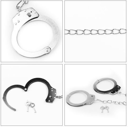 Lovetoy Pleasure Metal Leg Cuffs Χειροπέδες σε Ασημί Χρώμα