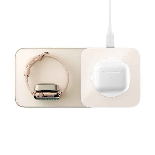 Nomad Φορτιστής Magsafe με Θύρα USB-C 15W Χρυσός (NM01175285)