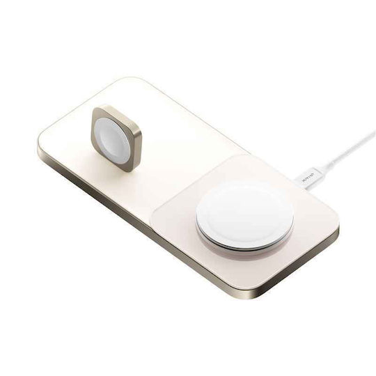 Nomad Φορτιστής Magsafe με Θύρα USB-C 15W Χρυσός (NM01175285)