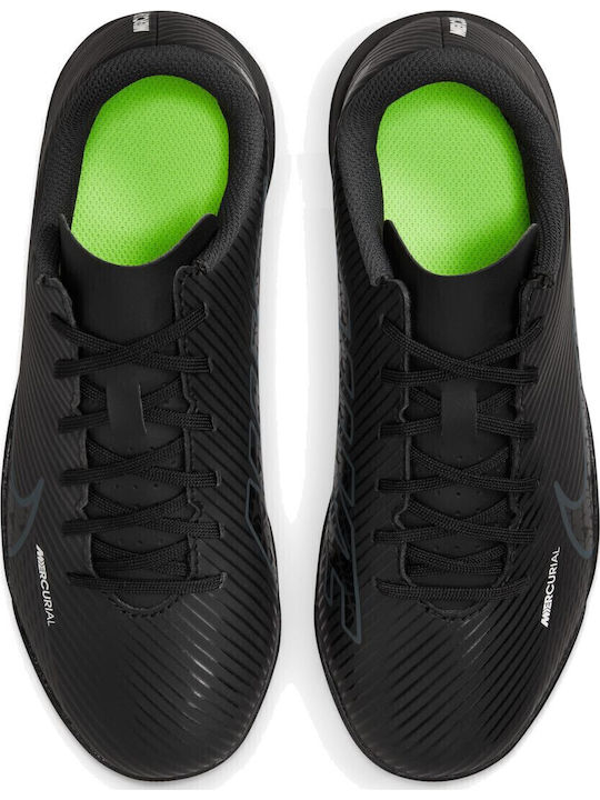 Mercurial Vapor 15 Club Kids Turf Soccer Shoes Black