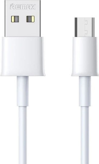 Remax RC-163M Редовна USB 2.0 до микро USB кабел Бял 1м 1бр