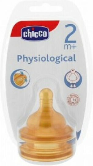 Chicco Well Being Θηλές από Καουτσούκ Μέτριας Ροής για 2+ μηνών 2τμχ