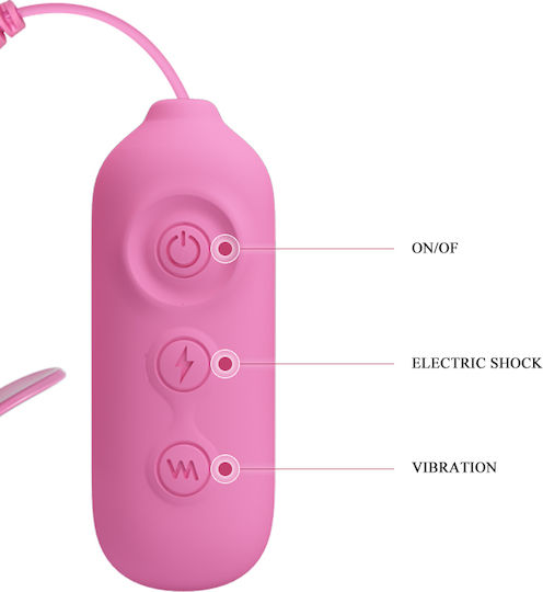 Pretty Love Nipple Clip για Ηλεκτροδιέγερση 7 Vibration Functions & 3 Electric Shock Functions σε Ροζ Χρώμα