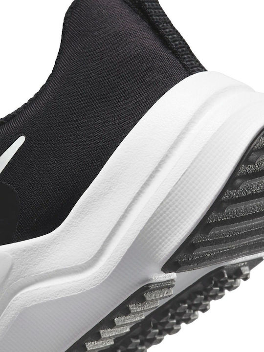Downshifter Downshifter 12 Kids Sports Shoes Running with Hoop & Loop Closure Black / Dark Smoke Grey / White