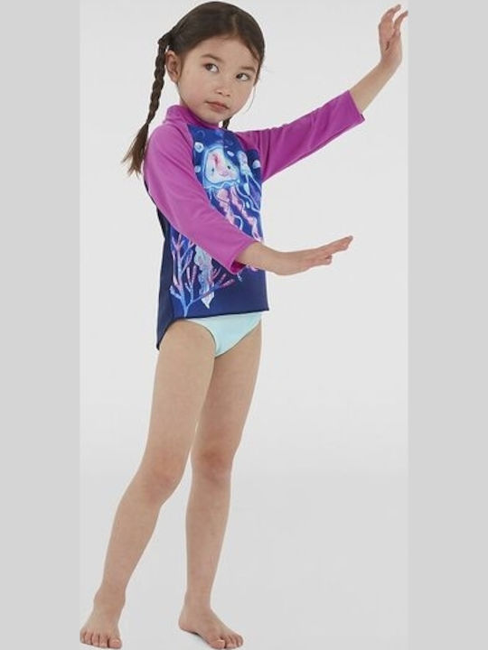 Speedo Детски Бански Блуза Фуксия