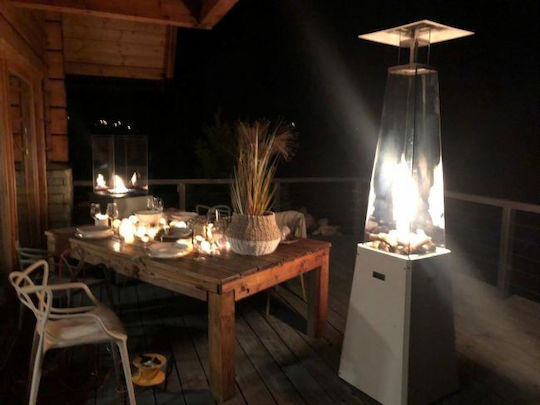 Kratki Umbrella Gasheizgerät Pyramide mit Leistung 12kW