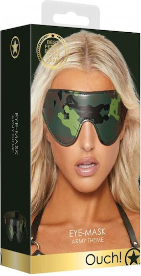 Shots Ouch! Army Theme Eye Mask BDSM Μάσκα σε Πράσινο Χρώμα