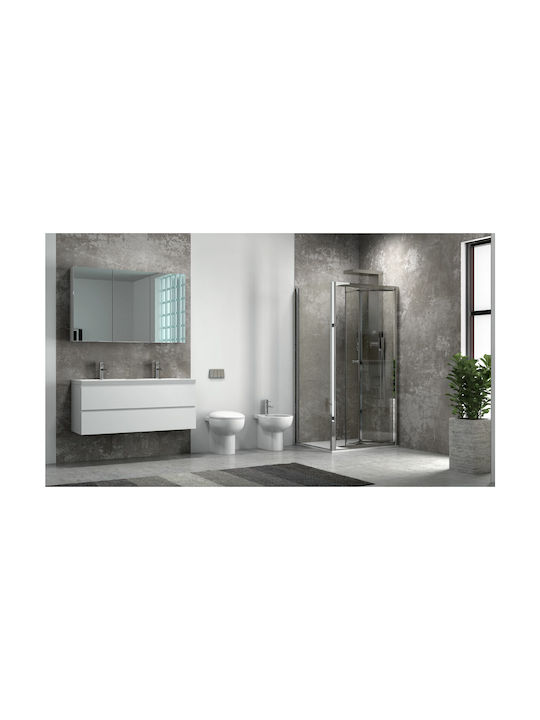 Karag M 4S + SN-10 Cabin for Shower with Hinged Door 86x80x190cm Clear Glass