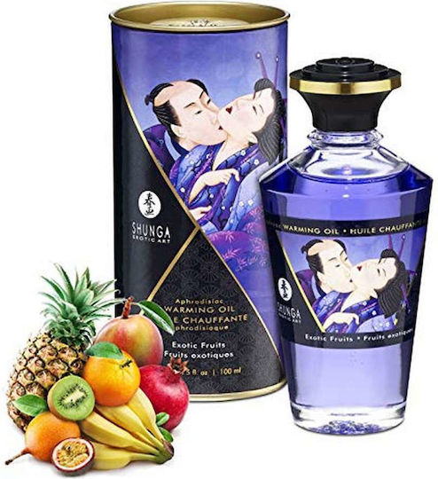 Shunga Aphrodisiac Warming Massage Oil with Scent Exotic Fruits 100ml