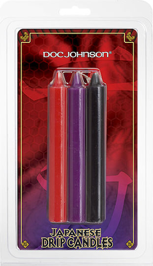 Doc Johnson Japanese Drip Candles Massage Candle 3pcs
