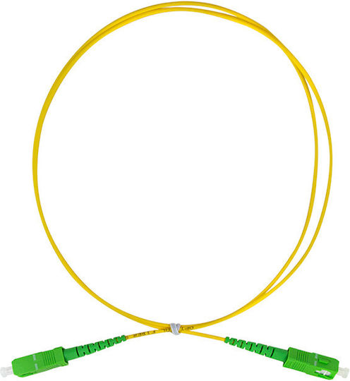 LogiLink Καλώδιο Οπτικής Ίνας SC/APC-SC/APC 5m Κίτρινο