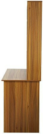 Birou de Calculatoare Status din Lemn cu Bibliotecă Nuc 120x55x182cm