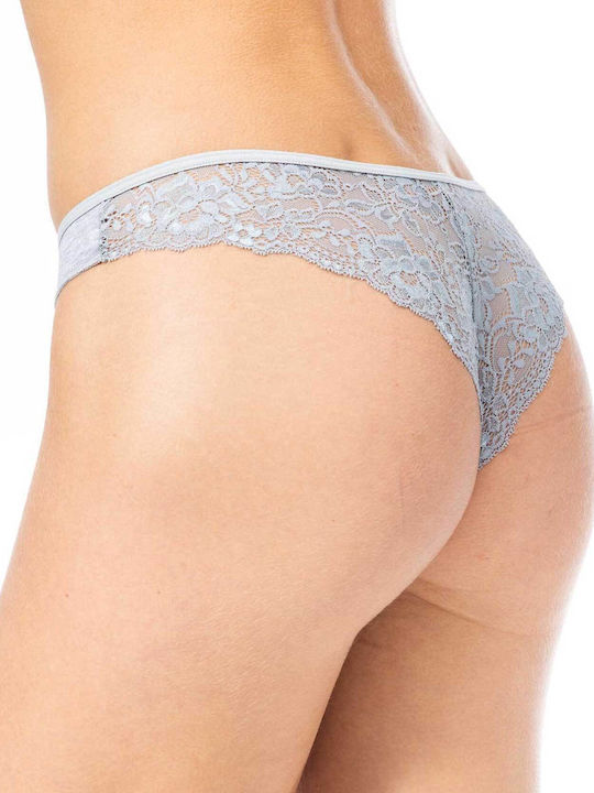 Essentials Smart Βαμβακερά Γυναικεία Brazil 2Pack με Δαντέλα Grey/Navy