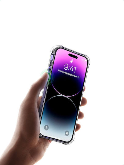 Ugreen Bright Cushion Umschlag Rückseite Silikon Transparent (iPhone 14 Pro)