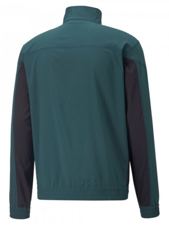 Train Fit Jacket Waterproof and Windproof Green