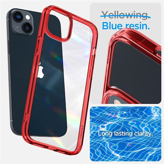 Spigen Ultra Hybrid Back Cover Plastic 2mm Red Crystal (iPhone 14)