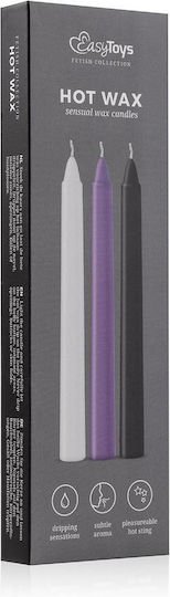 Easytoys Sensual Hot Wax Candles Κερί για Μασάζ 3τμχ