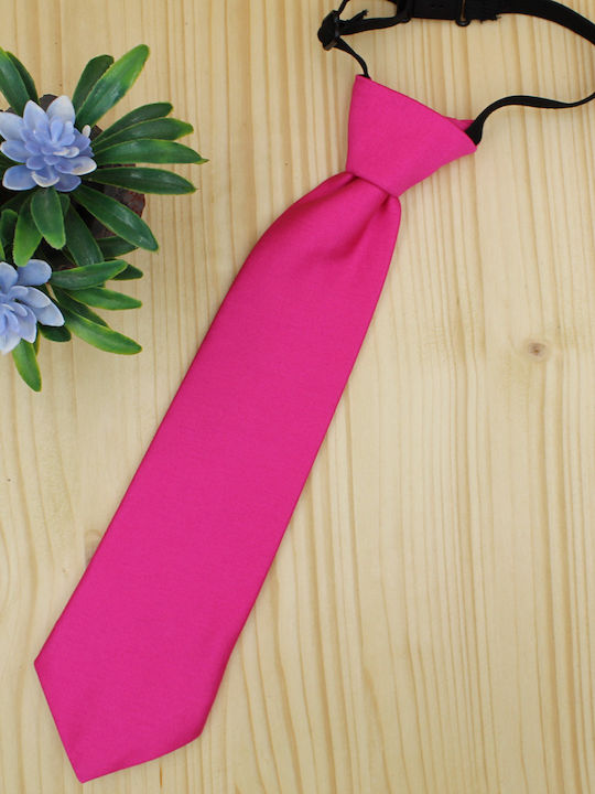 JFashion Kids Tie with Elastic Band Fuchsia 29cm