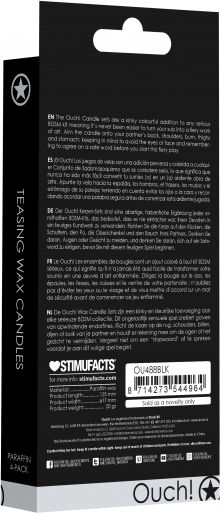 Shots Ouch! Parafin Teasing Wax Candles 4-pack Κερί για Μασάζ 4τμχ