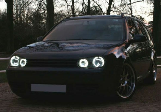 Car Headlight Angel Eye Ring 12V Volkswagen Golf White Color