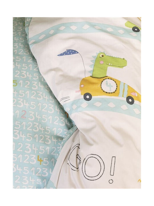 Nima Go Set Kids Duvet Cover Single with Pillowcase Cotton Beige 160x240cm