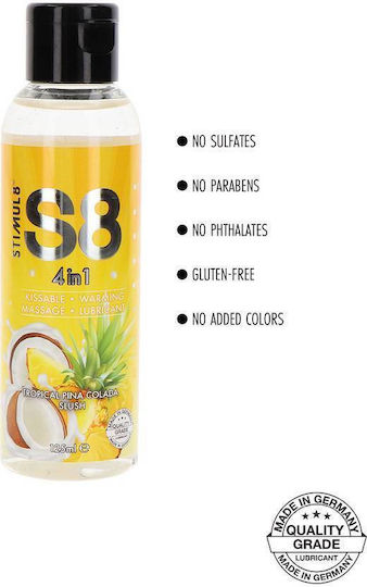 Stimul8 S8 4 In 1 Dessert Lube Tropical Pina Colada Slush 125ml