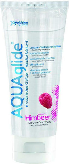 JoyDivision AquaGlide Water-Based Lubricant Gel Raspberry 100ml