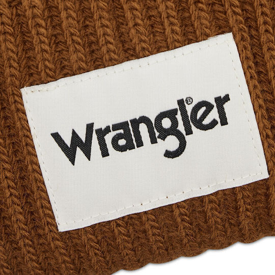 Beanie Männer Beanie mit Rippstrick in Braun Farbe