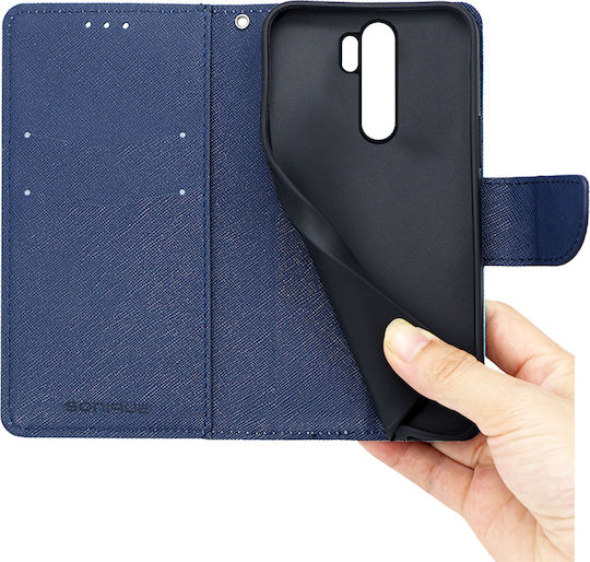 Sonique Trend Brieftasche Synthetisches Leder Red / Dark Blue (Redmi Note 8 Pro)