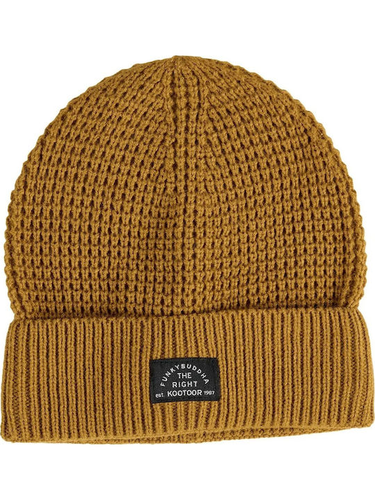 Beanie Beanie Knitted Mustard