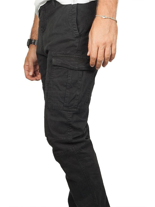 Scinn cargo trousers tapered Pilot CRP black Men's - 222-CRP-BLK