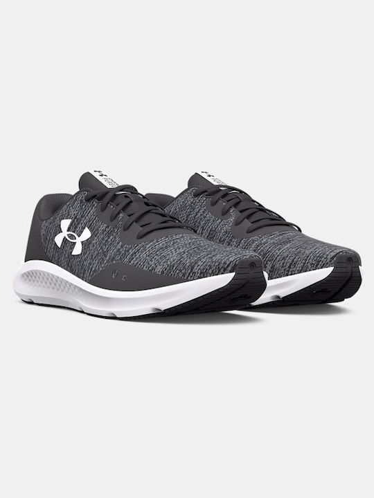 Under Armour Charged Pursuit 3 Twist Ανδρικά Αθλητικά Παπούτσια Running Γκρι