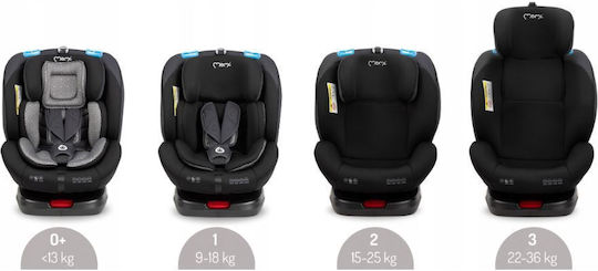 Momi Tordi Καθισματάκι Αυτοκινήτου με Isofix Black 0-36 kg