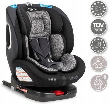 Momi Tordi Καθισματάκι Αυτοκινήτου με Isofix Black 0-36 kg