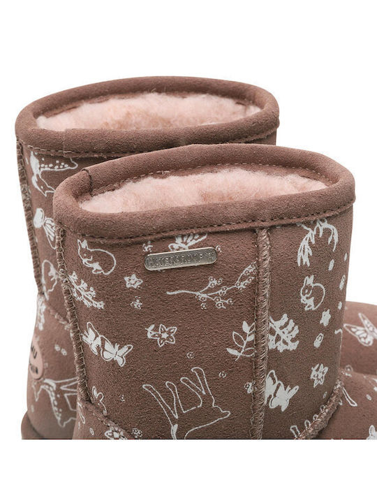 Brumby Suede Kinder-Schneestiefel Mushroom/Champignon