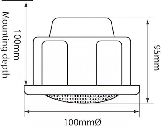 Adastra Ceiling Speaker 6W AD-CM/VW 952.176UK (Piece) White